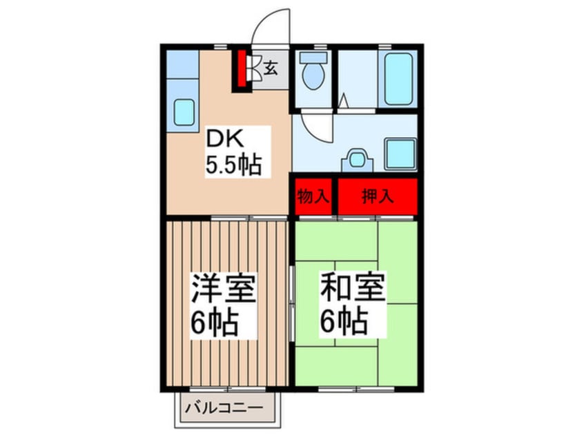 間取図 ツインコ－ト壱番館