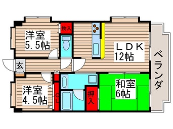 間取図 サニ－クレスト西船橋