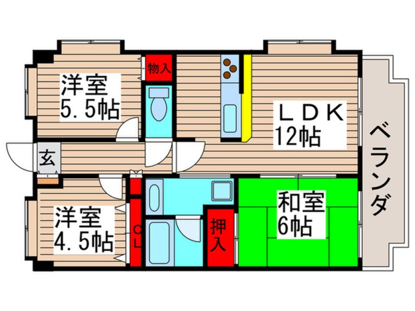 間取図 サニ－クレスト西船橋