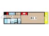 リブリ・CASA TRES 1Kの間取り