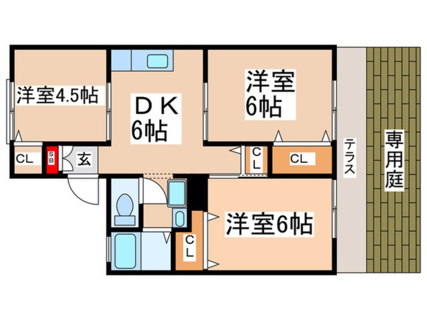 間取図 ファミール国立