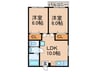 ルミエール塚田 2LDKの間取り