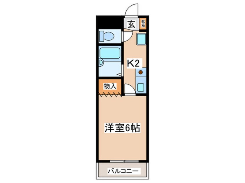 間取図 玉学サイドパレス　３