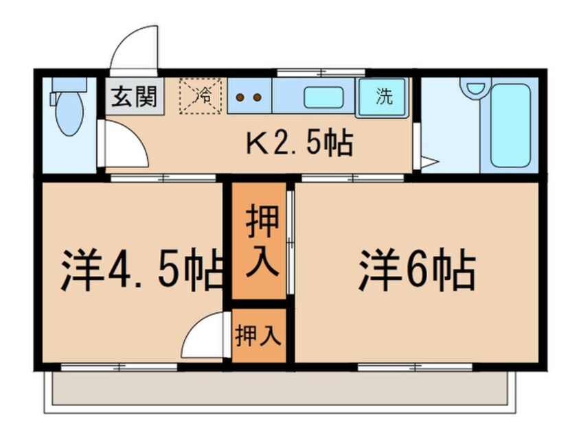 間取図 ベルソ－ネ御殿山