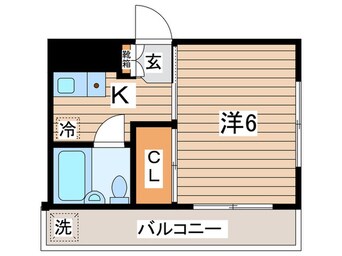 間取図 キャｯスル２１