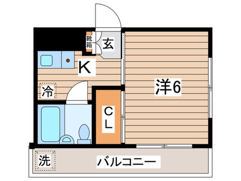 間取図 キャｯスル２１