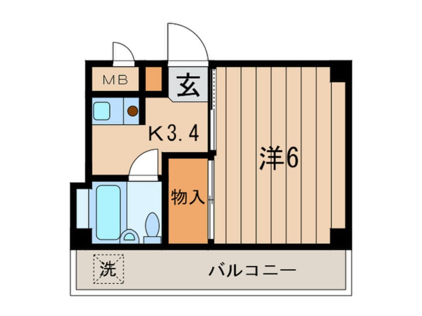間取図 キャｯスル２１