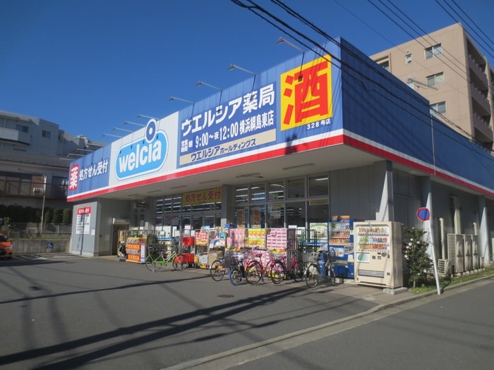 ウェルシア横浜綱島東店(ドラッグストア)まで700m キャｯスル２１