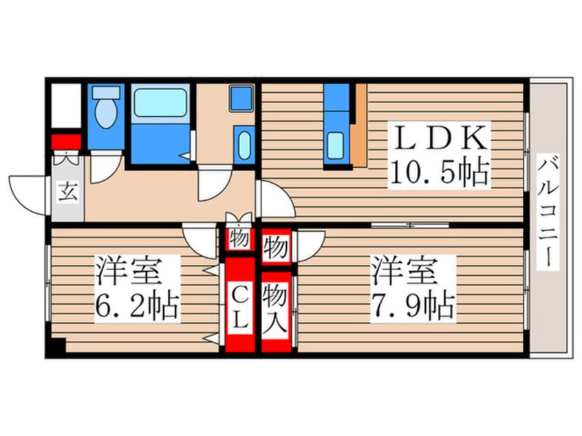 間取図 グランド－ル秋川