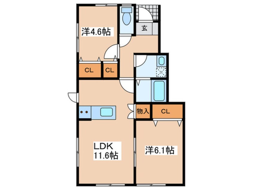 間取図 ラヴィ－タ２号