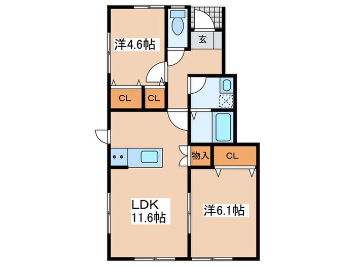 間取り図 ラヴィ－タ２号