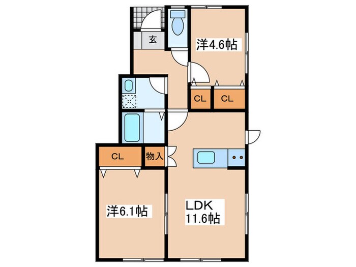 間取り図 ラヴィ－タ２号