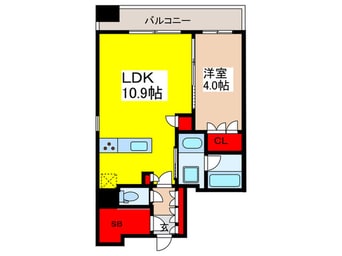 間取図 ﾐﾘｱﾚｼﾞﾃﾞﾝｽ日本橋人形町