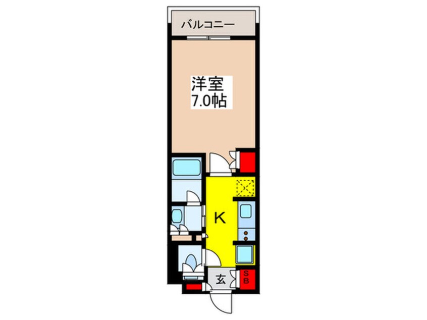 間取図 ﾐﾘｱﾚｼﾞﾃﾞﾝｽ日本橋人形町