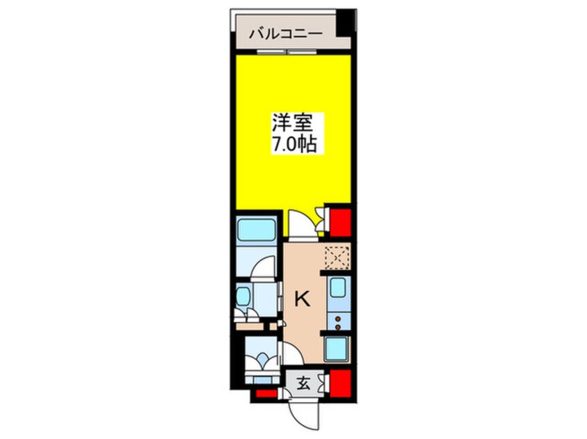 間取図 ﾐﾘｱﾚｼﾞﾃﾞﾝｽ日本橋人形町