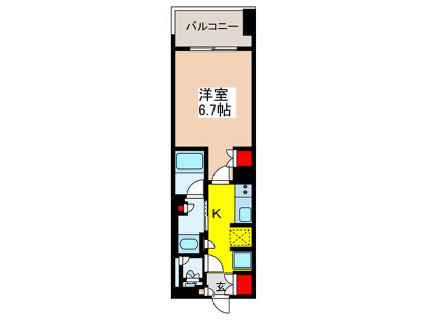 間取図 ﾐﾘｱﾚｼﾞﾃﾞﾝｽ日本橋人形町