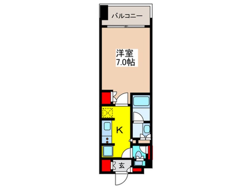 間取図 ﾐﾘｱﾚｼﾞﾃﾞﾝｽ日本橋人形町