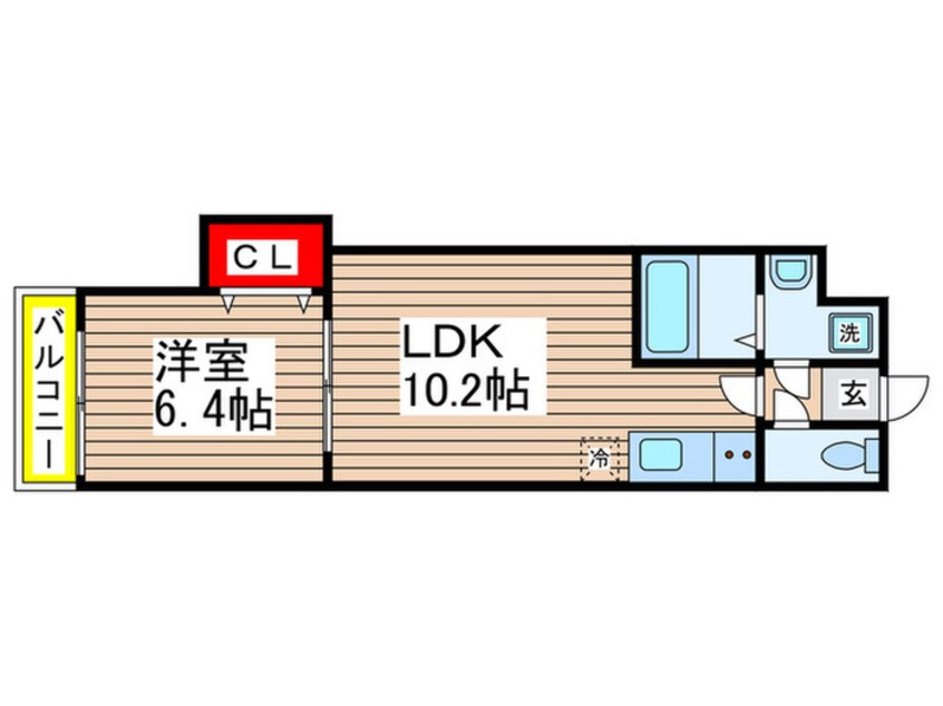 間取図 リトルズ幕張町