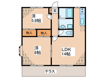 間取図 グランデュール高坂