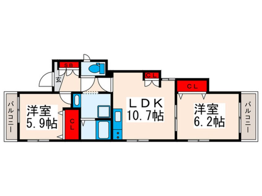 間取図 ムーンヒルズ