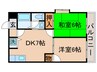 ﾊﾟｰｸﾊｲﾂA 2DKの間取り