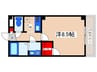 ＣａｓａＤｏｍａｎｉ 1Kの間取り
