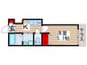 M　HOUSE　GRANDE 1Kの間取り