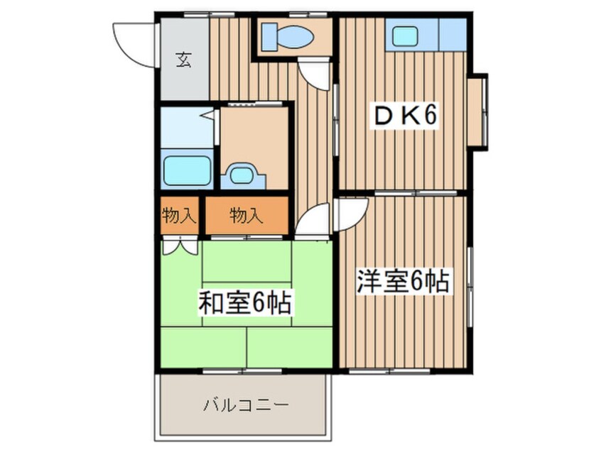 間取図 タカイチハイツＡ