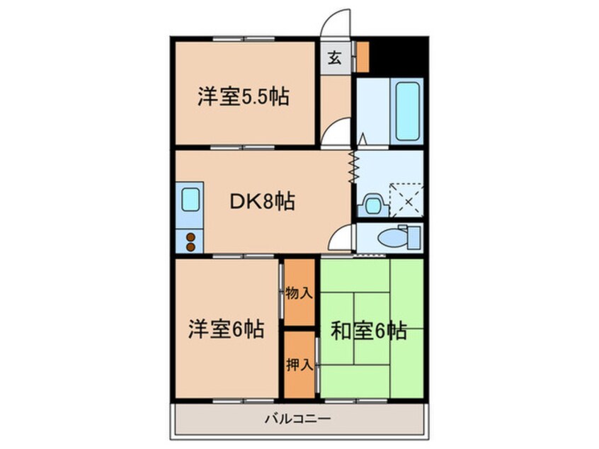 間取図 リエス成増