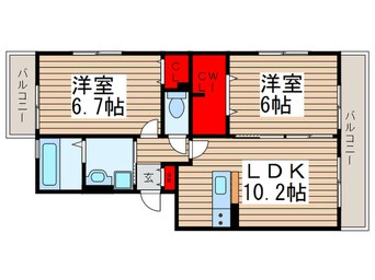 間取図 ベルウィル・メゾン