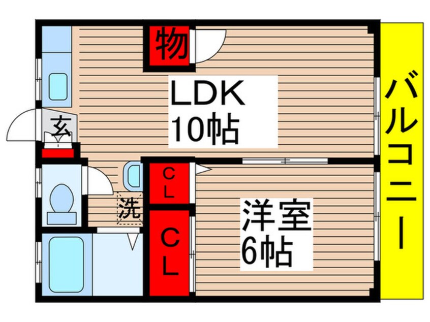 間取図 メゾンタカダヤ第２