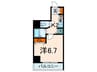 シーネクス本駒込（１００２） 1Kの間取り