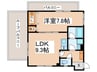 Ｋ´ｓ　Ｓｈｉｉｎａｍａｃｈｉ 1LDKの間取り