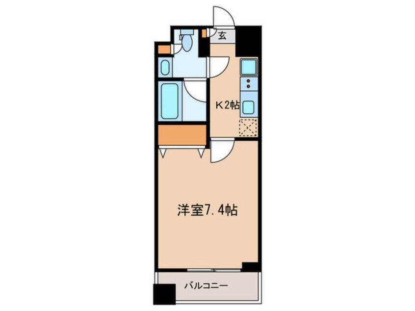 間取図 ﾚｼﾞﾃﾞｨｱ四谷三丁目