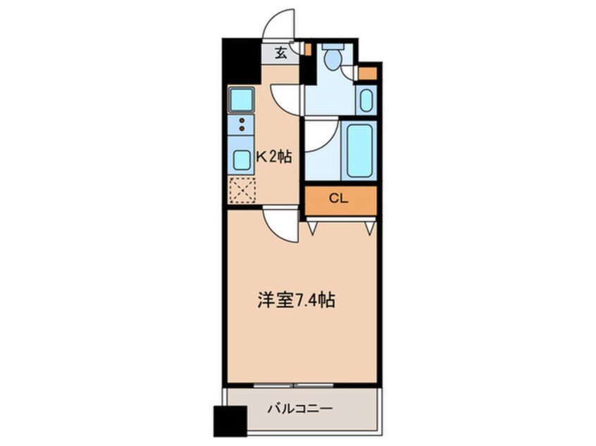 間取図 ﾚｼﾞﾃﾞｨｱ四谷三丁目