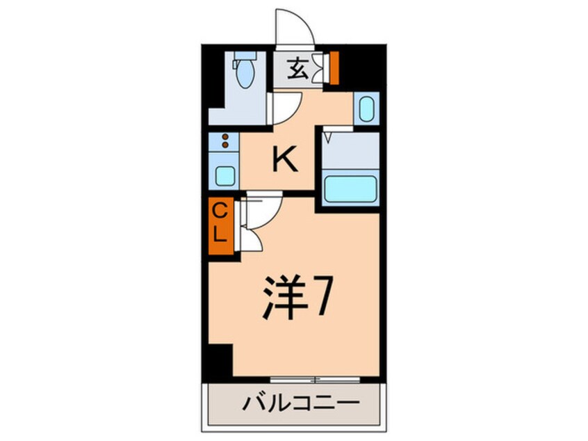 間取図 カテリーナ千駄木(404)