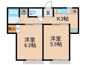 間取図 メゾン・ベルゾーネ