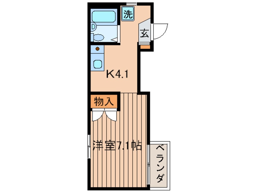 間取図 コーポ伊佐