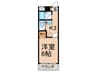 Ｇａｒｄｅｎ　Ｈｉｌｌｓ東伏見 1Kの間取り