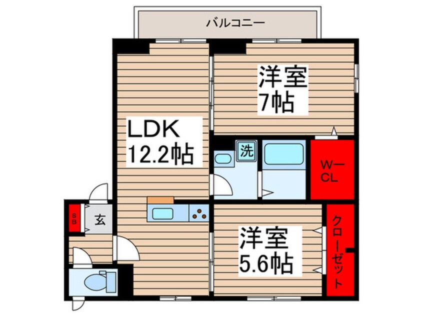 間取図 クレール柴又