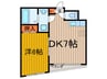 コ－ト　ウエル　シモ 1DKの間取り
