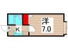 シャンブル綾瀬Ｈ 1Kの間取り