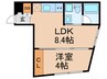TOKIWADAI 254 1LDKの間取り