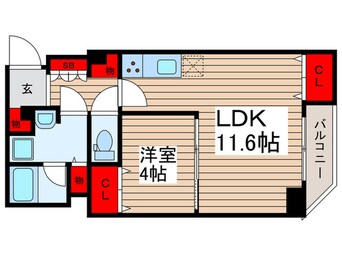 間取図 ｱｲﾙﾌﾟﾚﾐｱﾑ押上ﾉﾙﾄﾞ(105)