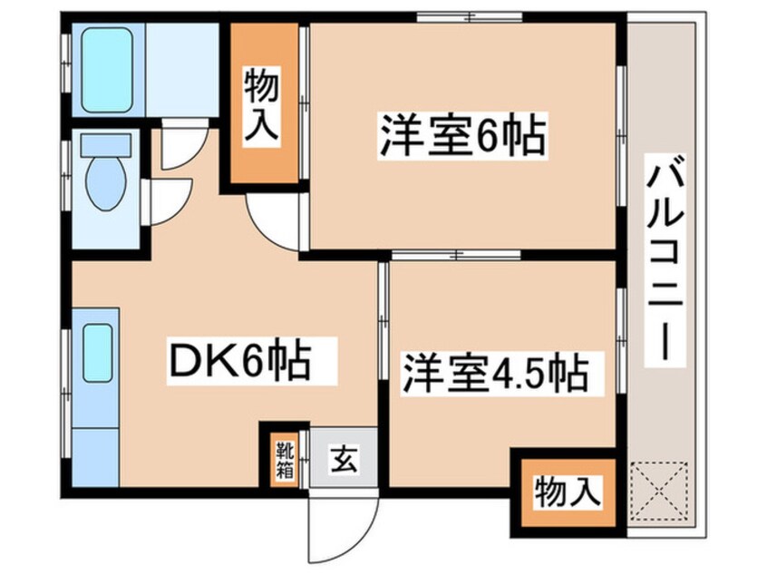 間取図 第2三和荘