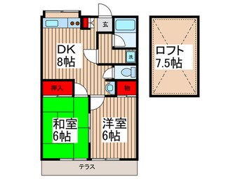 間取図 コ－ポ梅ノ木