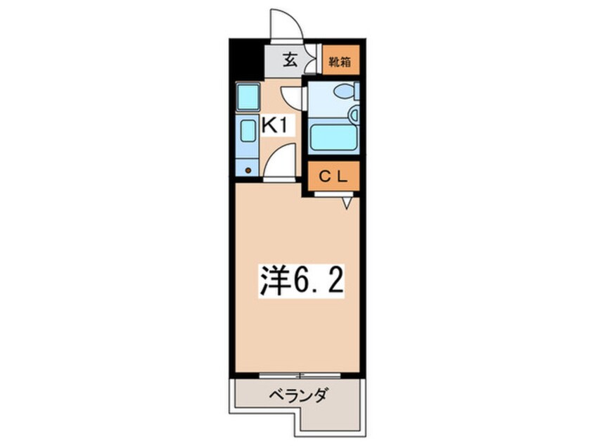 間取図 ﾗｲｵﾝｽﾞﾏﾝｼｮﾝ相模大野第6（1004）