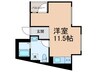 D‘sVARIE高田馬場レジデンス 1Rの間取り
