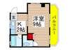 ヒルズ松本 1Kの間取り