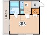 イリス三田 1Kの間取り